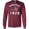 Image of American USA Flag Vintage 1972 Shirt 46th Birthday Gifts Tee
