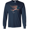 Image of American Flag Salmon Fly T-Shirt