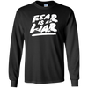 Image of "Fear Is A Liar" T-shirt Success Wins Positive Thinking Tee