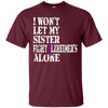 Image of Alzheimer's Awareness T-Shirt For Sister Purple Ribbon Tee