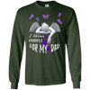 Image of Alzheimer Awareness T-Shirt I Wear Purple for my Dad Tee