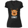 Image of T-shirt Santa Reindeer Comet T-shirt Costume de groupe de Noël