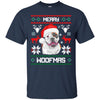 Image of American Bulldog Merry Woofmas T-Shirt Christmas