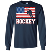 Image of Tshirt de hockey de drapeau américain patriotique