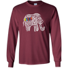 Image of Autism Awareness Elephant Long Sleeve T Shirt