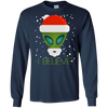 Image of Alien Funny Christmas Tee Shirt I Believe Cute Ufo Gift