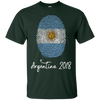 Image of Argentina Shirt 2018 Thumbprint Soccer Flag Design