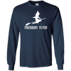 Image of Funny Halloween Witch Long Sleeve Shirt - Frequent Flyer