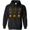 Image of American Sign Language ASL BOO Halloween T-shirt