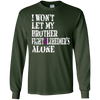 Image of Alzheimer's Awareness T Shirt For Brothers Purple Ribbon Tee