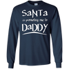 Image of Santa Is Promoting Me To Daddy T-Shirt | Christmas Tee