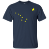 Image of Alaska T-Shirt State Flag Astrologie Big Dipper Polaris Tee
