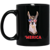 Image of 'Merica Llama Patriotic USA July 4 Sunglasses Funny T-Shirt