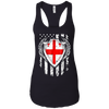 Image of Angel Georgian American Flag Patriotic Georgia USA Tshirt