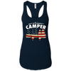 Image of American Camper U.S. Flag Patriotic Camping T Shirt
