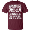 Image of Architect Shirt - The Hardest Part of My Job Architect Shirt