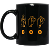Image of American Sign Language ASL BOO Halloween T-shirt