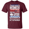 Image of A Proud American Redneck Support Guns Troops Flag T Shirt