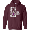Image of Alzheimer's Awareness T-Shirt For Stepfather Purple Ribbon