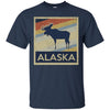 Image of Alaska Moose Retro State Love T Shirt