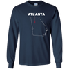 Image of Le tee-shirt D'ATLANTA avec le cœur | nous aimons ATL