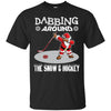 Image of Santa Dabbing Around The Snow & Playing Hockey Fun Shirt