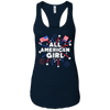 Image of All American Girl Cute Patriotic 4th Of July T-Shirt