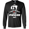 Image of "I Just Really Like Pandas, Ok?" Chinese Panda Bear T-shirt