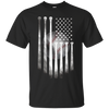Image of Drapeau Américain Vintage Baseball Drapeau T-Shirt, Papa, Maman, Enfant T