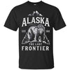 Image of Alaska T Shirt The Last Frontier Bear Home Men Women Gifts