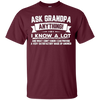 Image of Ask Grandpa Anything Funny Father's Day T-Shirt Gift Smart