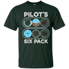 Image of Pilot's Six Pack T-Shirt | Flight Instruments Aviation Shirt