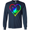 Image of American Sign Language Tshirt I love you - Rainbow - Pride