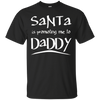 Image of Santa Is Promoting Me To Daddy T-Shirt | Christmas Tee