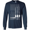 Image of 'Patriotic Fishing USA Flag' Cool Fishing July 4th Shirt