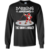 Image of Santa Dabbing Around The Snow & Playing Hockey Fun Shirt