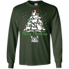 Image of Christmas Tree Merry Christmas Cat Lover Gift T-shirt