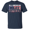 Image of 4th of July TShirt All American Police Officer Father's Day