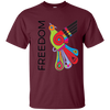 Image of "Freedom" Bright Colorful Bird Diversity Unity T-Shirt