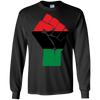 Image of Afro-American Fist salute Shirt African Heritage Symbol Tee