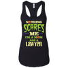 Image of Funny Halloween T-shirt For Lawyer Mom - Nothing Scares Me