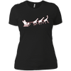 Image of African Santa Sleigh Giraffe T-shirt Merry Christmas Gifts