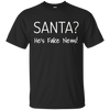 Image of Santa Fake News T-Shirt Trump Joke Funny Christmas Gift