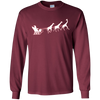Image of African Santa Sleigh Giraffe T-shirt Merry Christmas Gifts