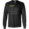 Image of Architect Definition Architecture Distressed Long T-Shirt