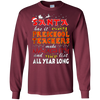 Image of Santa Has It Easy Preschool Teachers Make Naughty Shirt
