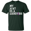 Image of Alzheimer's Awareness Tshirt For Aunts Purple Ribbon Tee