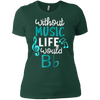 Image of Without Music Life Would B Flat T-Shirt - Funny Music