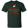 Image of Santas Promoting Me To Mommy Mom Christmas Maternity T-Shirt