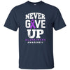 Image of Alzheimer's Awareness Never Give Up Long Sleeve T-Shirt
